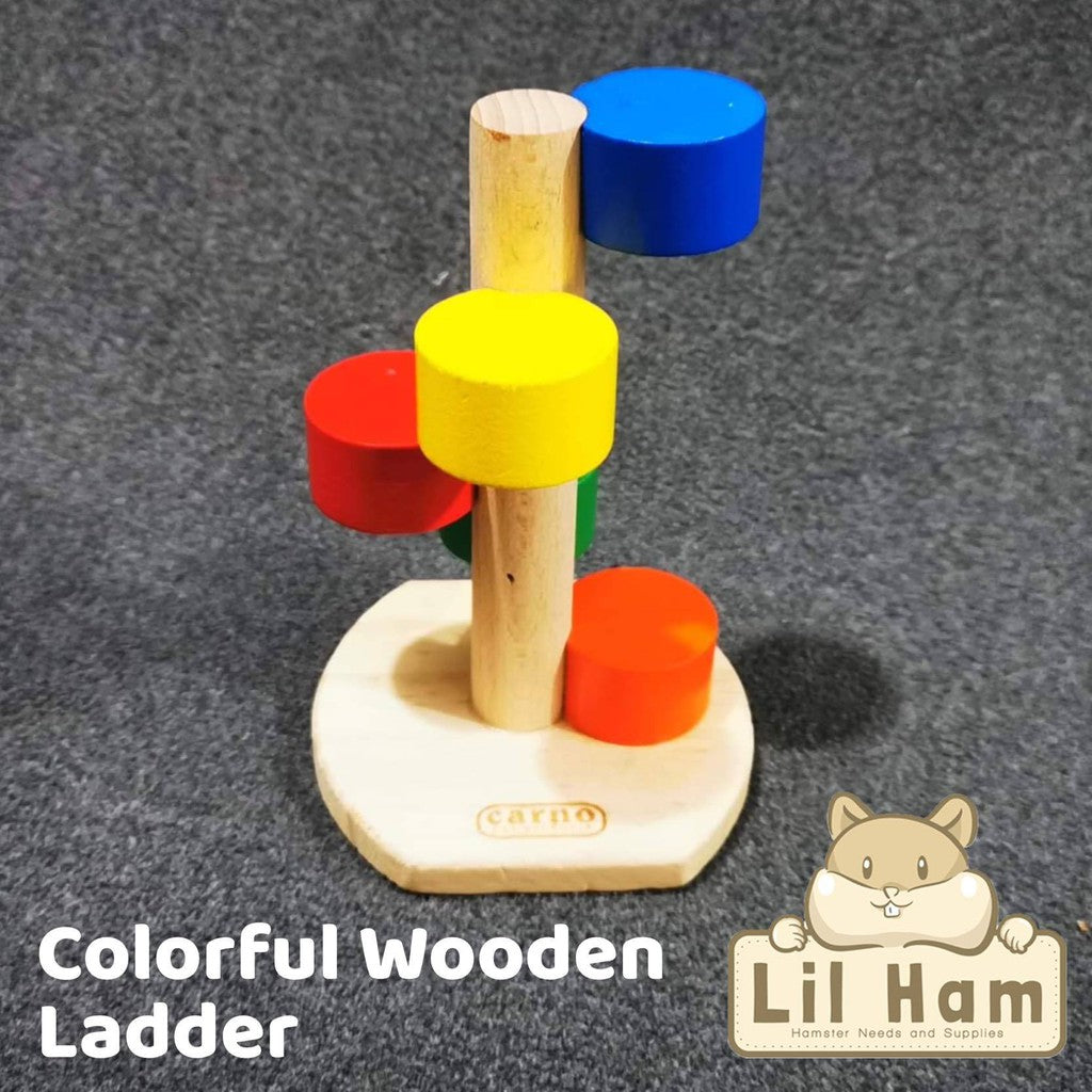 Colorful Wooden Ladder for Dwarf hamster