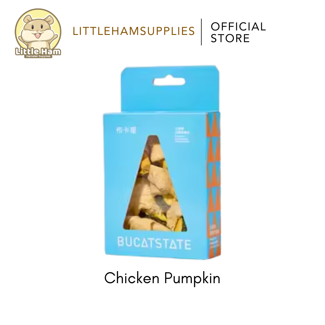 BUCATSTATE  Hamster Treats Freeze Dried Chicken, Biscuit, Salmon, Cheese, Goats Milk