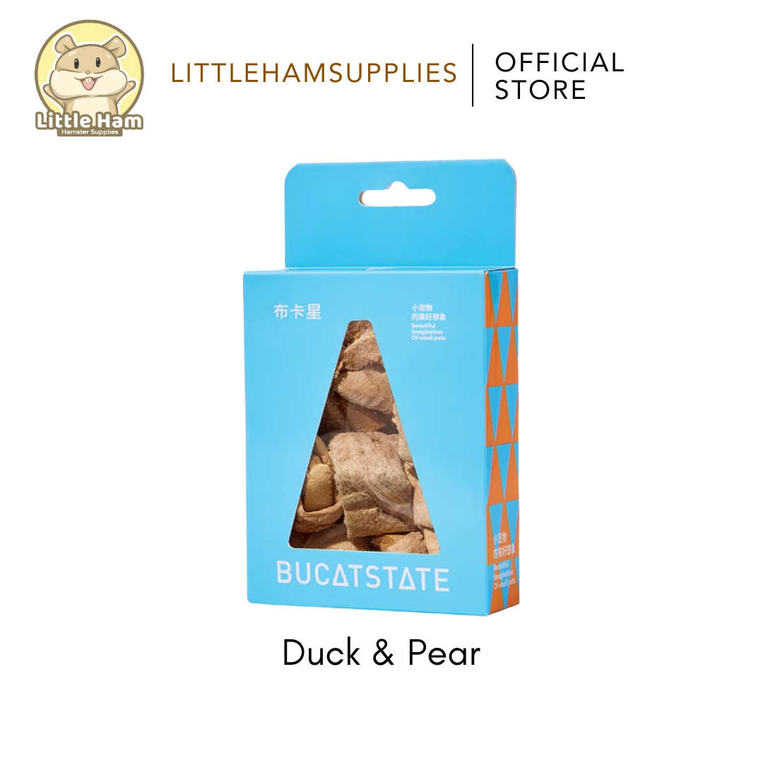 BUCATSTATE  Hamster Treats Freeze Dried Chicken, Biscuit, Salmon, Cheese, Goats Milk