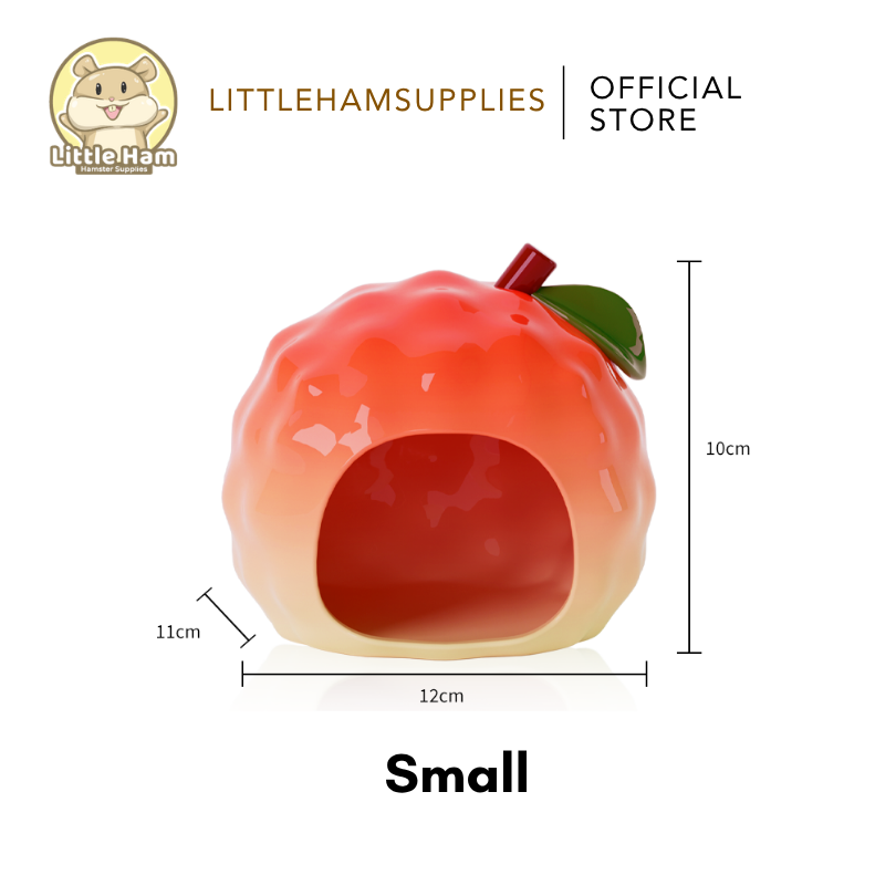 Bucatstate Ceramic Lychee Hideout for Small Pets