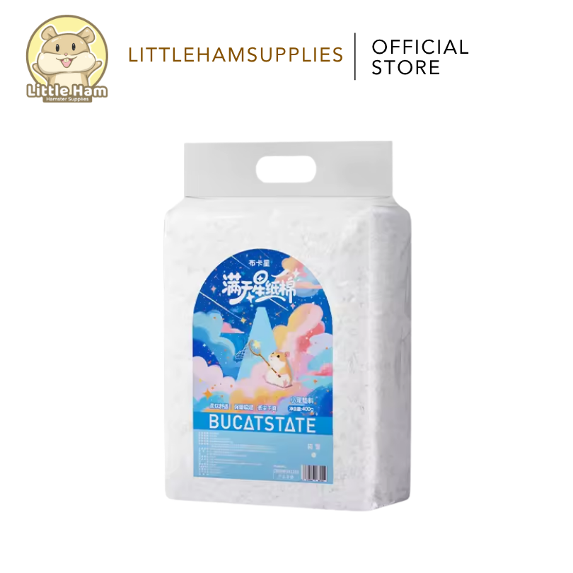BUCATSTATE Natural Pulp Paper Beddings For Small pets High Absorbent
