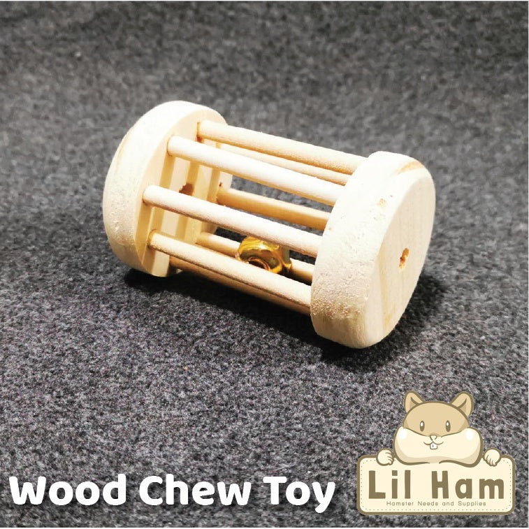 Wood Chew Toy  w/bell for Hamster