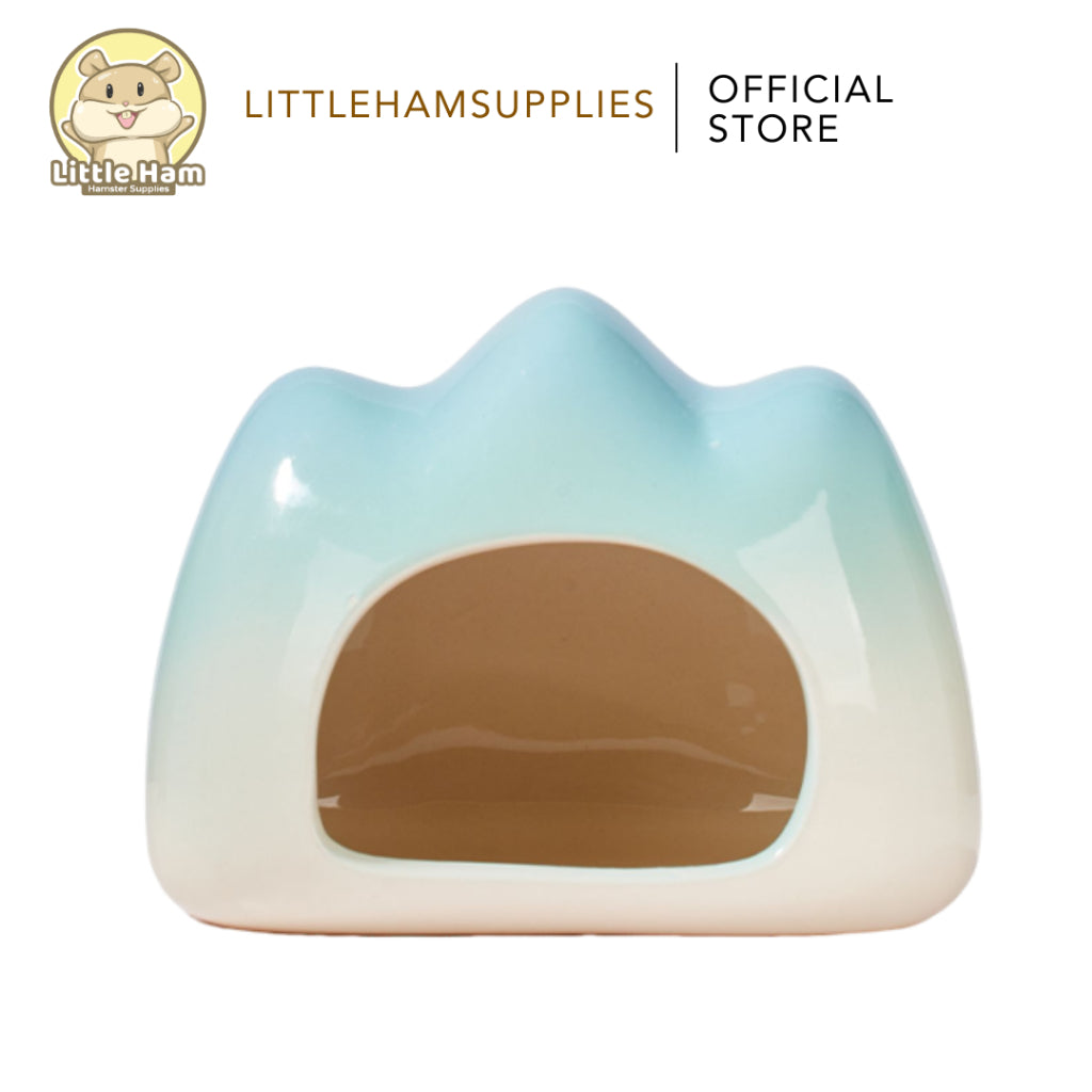 Bucatstate Ceramic Mountain Shape Hideout for small pets