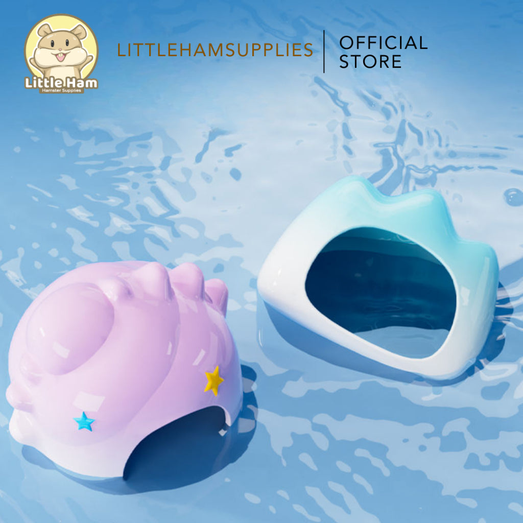 Bucatstate Ceramic Conch Shell Hideout for small pets