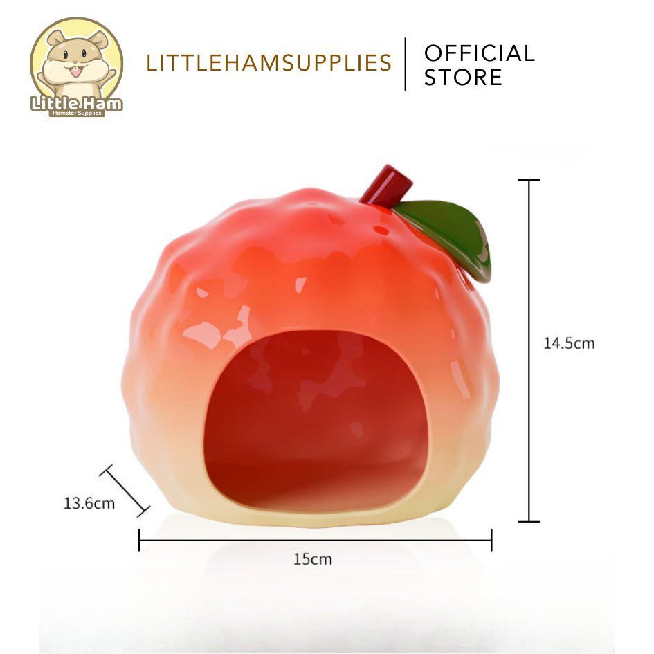 Bucatstate Ceramic Lychee Hideout for Small Pets