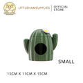 BUCATSTATE Cactus Shape  Ceramic Hamster Summer Hideout for Small Animals