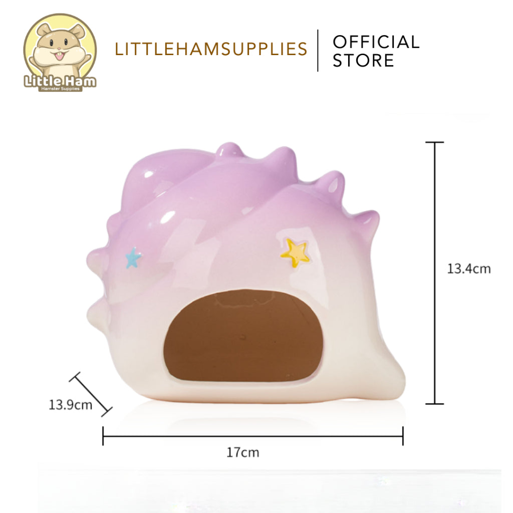 Bucatstate Ceramic Conch Shell Hideout for small pets