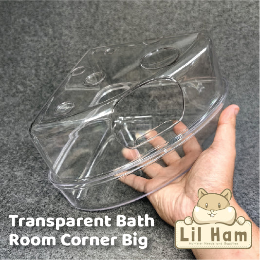 Bucatstate Transparent Corner Bathroom Big for small pet Hamster and Mice