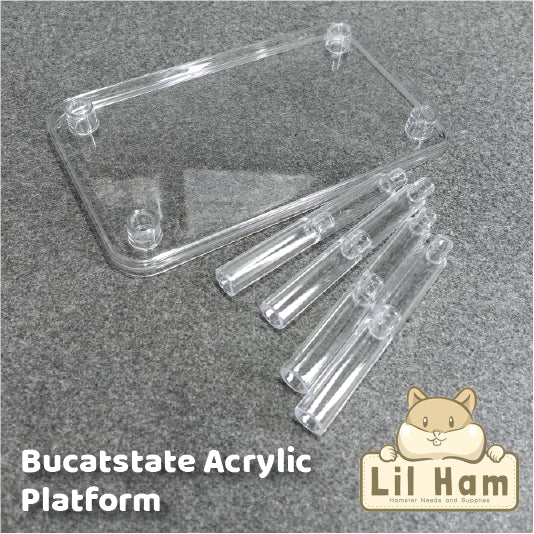 Bucatstate Acrylic Clear Platform  Collapsable Legs 25cm x 15cm x 15cm
