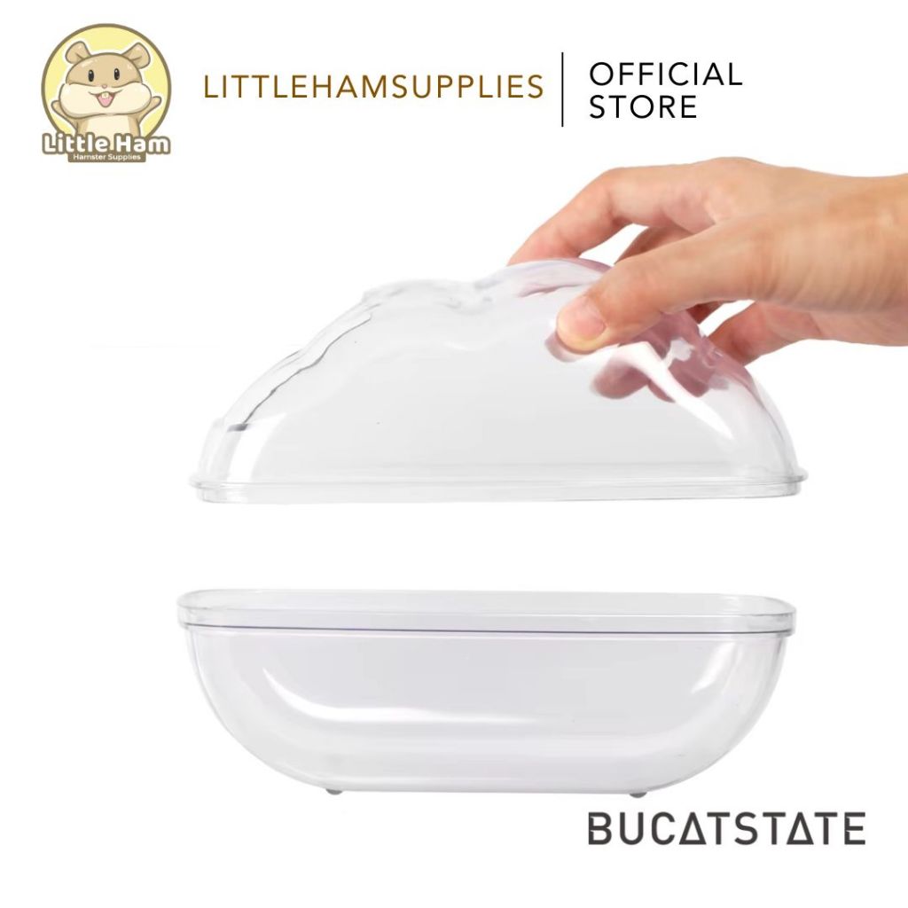 Transparent Sand Bath Tub Cloud Shape Big for small pets