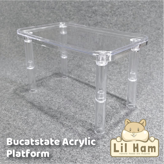 Bucatstate Acrylic Clear Platform  Collapsable Legs 25cm x 15cm x 15cm