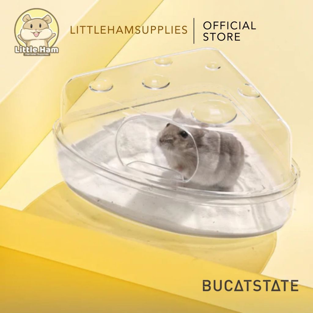Bucatstate Transparent Corner Bathroom Big for small pet Hamster and Mice