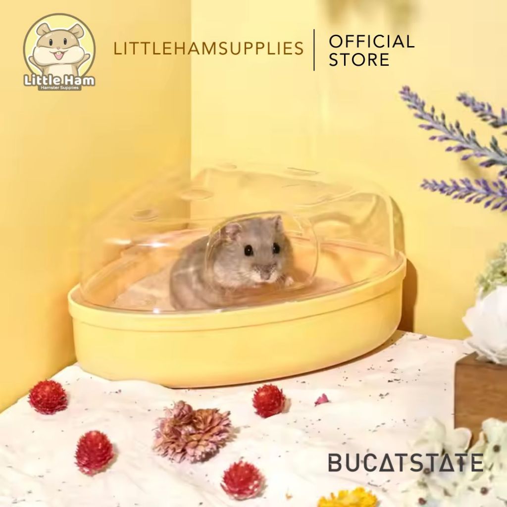 Bucatstate Transparent Corner Bathroom Big for small pet Hamster and Mice