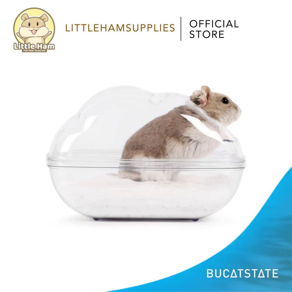 Transparent Sand Bath Tub Cloud Shape Big for small pets