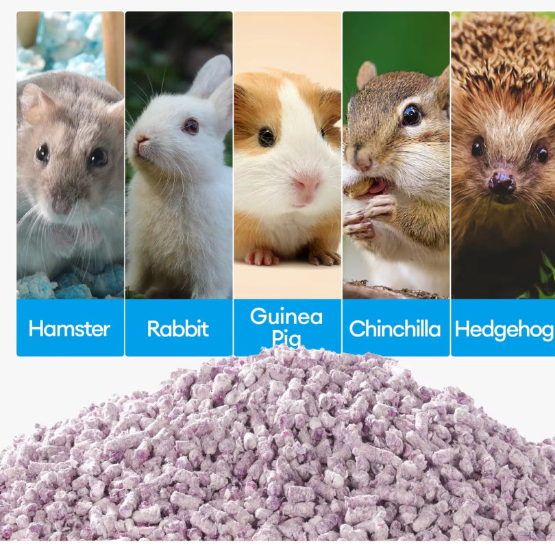 Bucatstate Small Animal Bedding Hamster Bedding Paper Litter for Small Pets 1KG