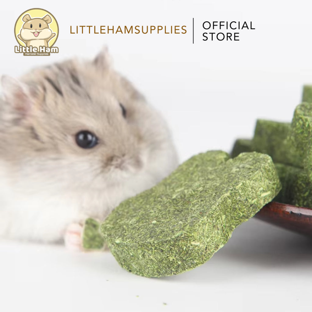 BUCATSTATE Chew Teething Toy Natural Timothy Hay Grass Cake Design foor small pets