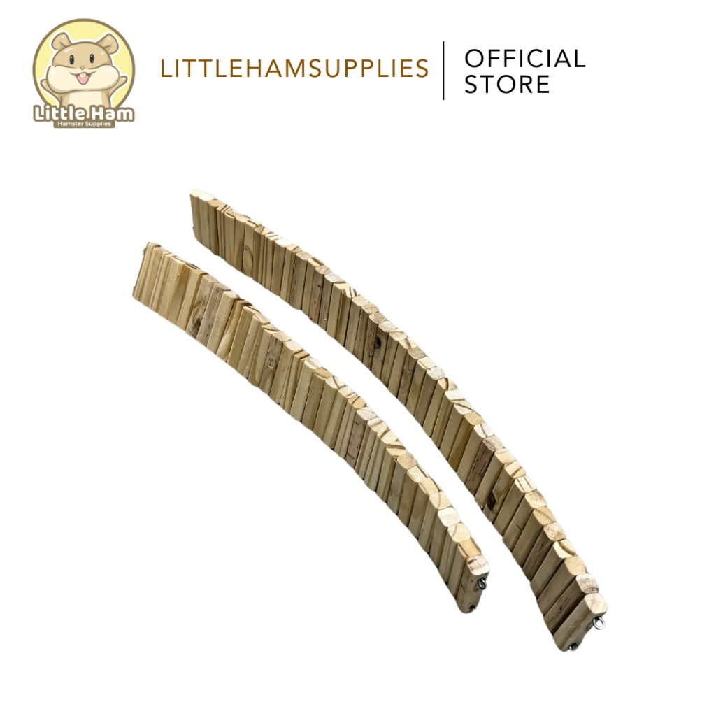 Flat Bendy Wooden Fence 5cm width