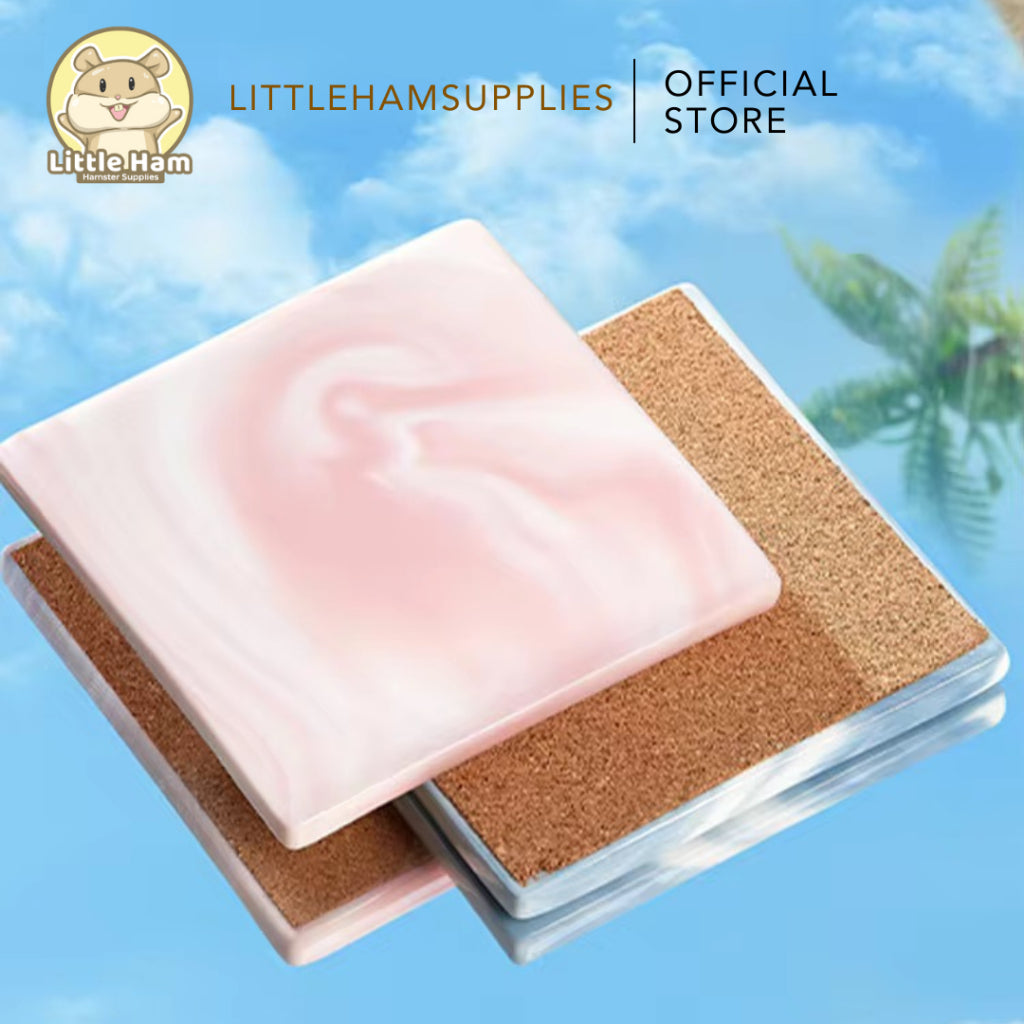 BUCATSTATE Ceramic Cooling Tiles for Small Pets 15cm x 15cm x 1cm