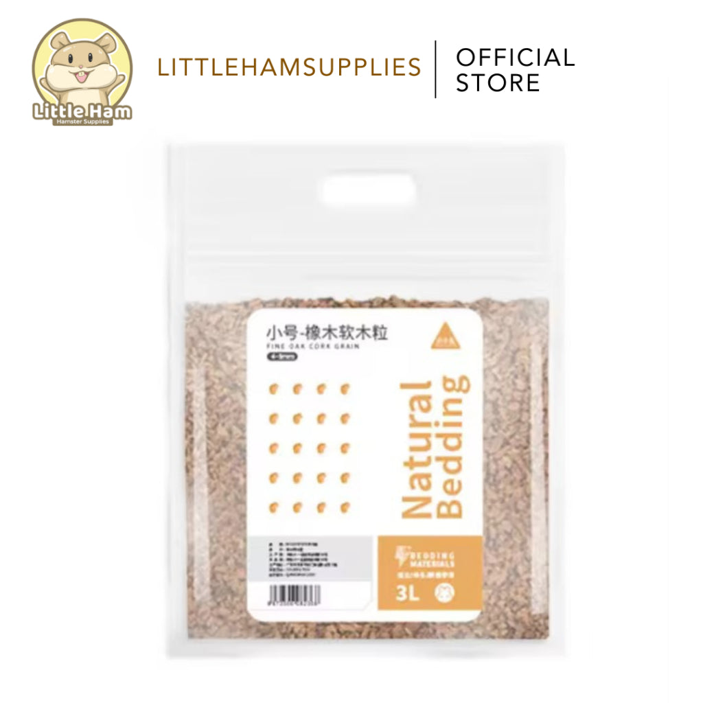 BUCATSTATE Natural Coco Cork Hamster Bedding Pet Litter Small Pets 4-8mm 350g (3L)