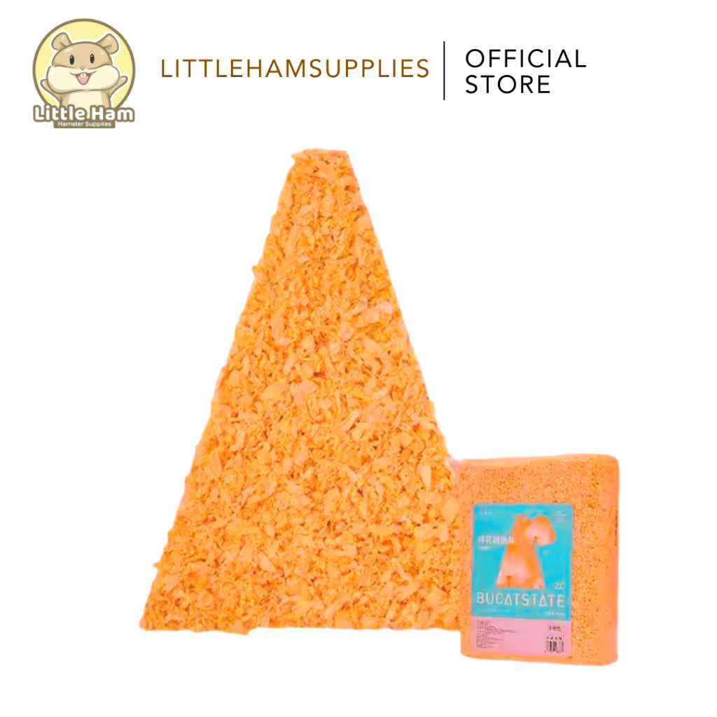 BUCATSTATE Soft Paper Beddings for small Pets 450g Orange Pink Violet Green