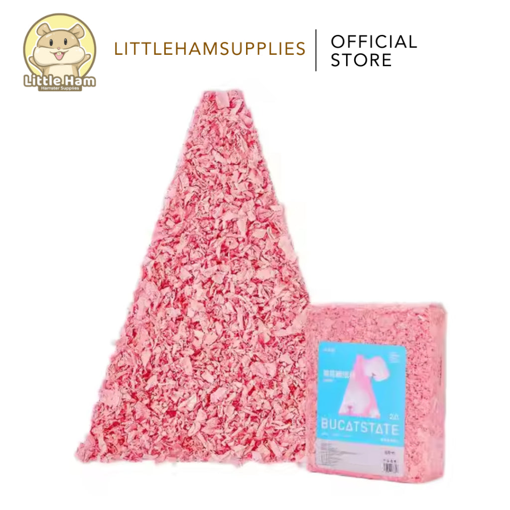 BUCATSTATE Soft Paper Beddings for small Pets 450g Orange Pink Violet Green