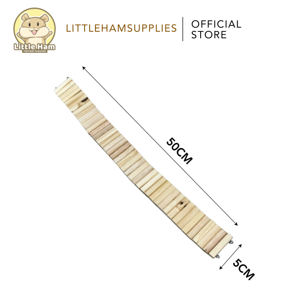 Flat Bendy Wooden Fence 5cm width