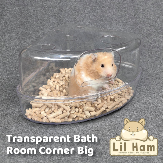 Bucatstate Transparent Corner Bathroom Big for small pet Hamster and Mice