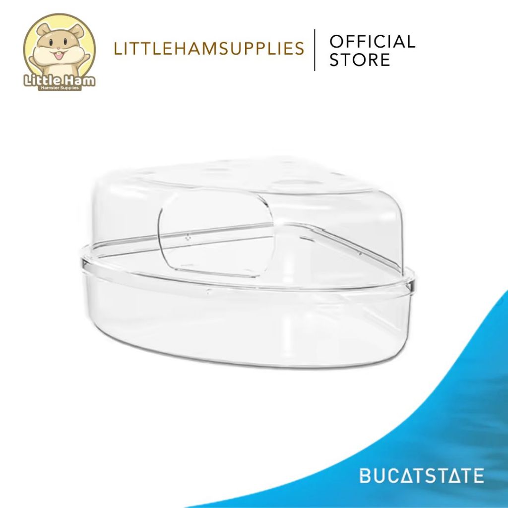 Bucatstate Transparent Corner Bathroom Big for small pet Hamster and Mice