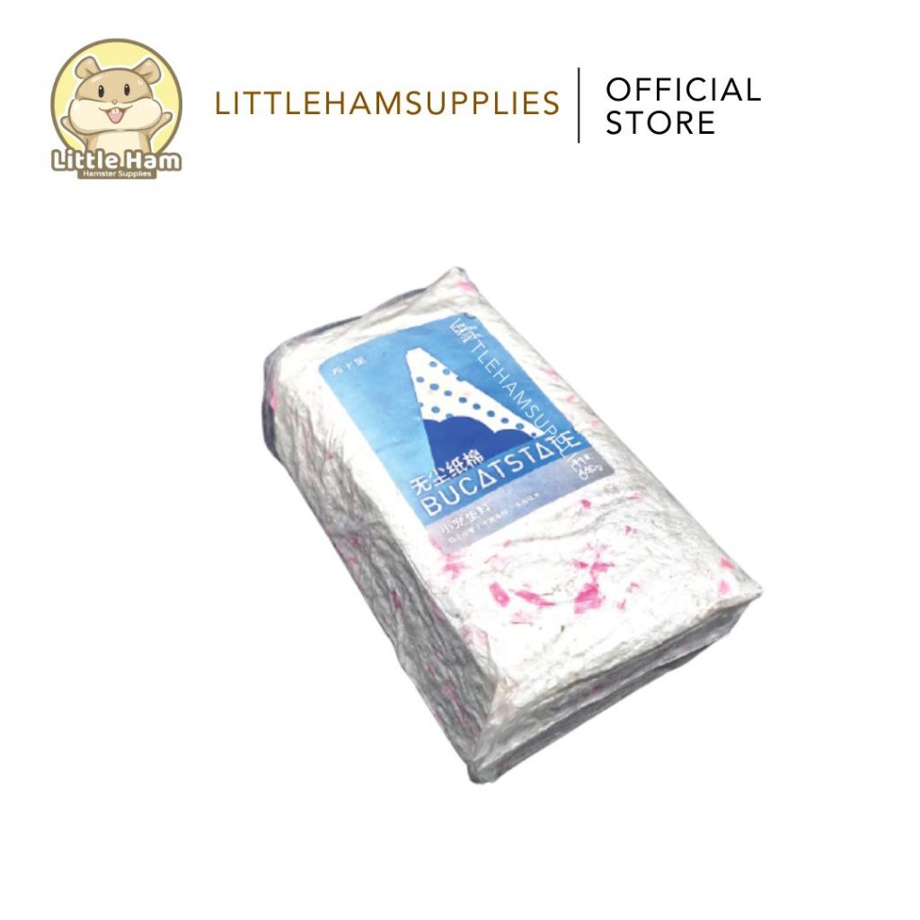 Bucatstate Small Animal Soft Paper Beddings White / Blue / Pink / Violet 450G