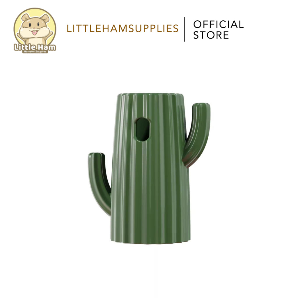 BUCATSTATE Cactus Ceramic Water Bottle Drinking Stand for Small Animals Pet and Hamster