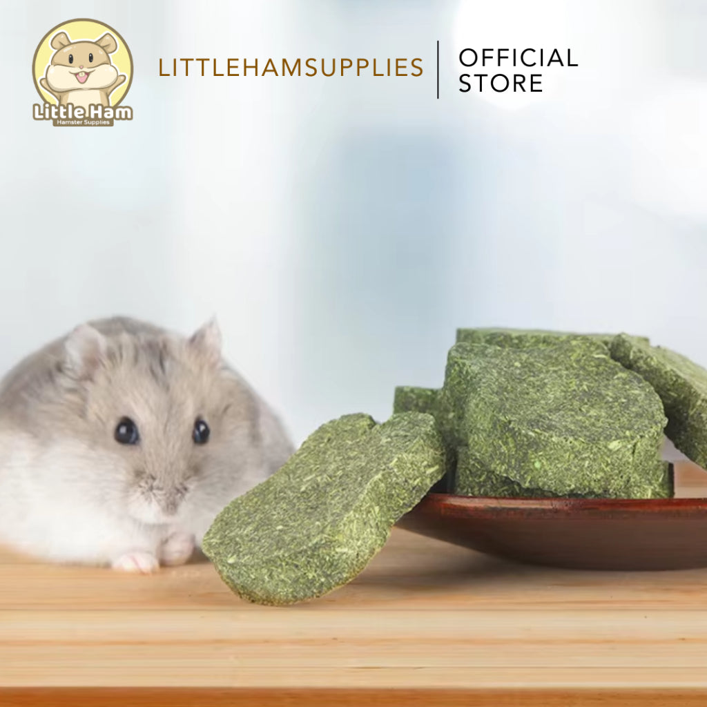BUCATSTATE Chew Teething Toy Natural Timothy Hay Grass Cake Design foor small pets