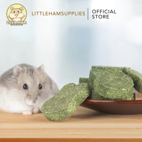 BUCATSTATE Chew Teething Toy Natural Timothy Hay Grass Cake Design foor small pets