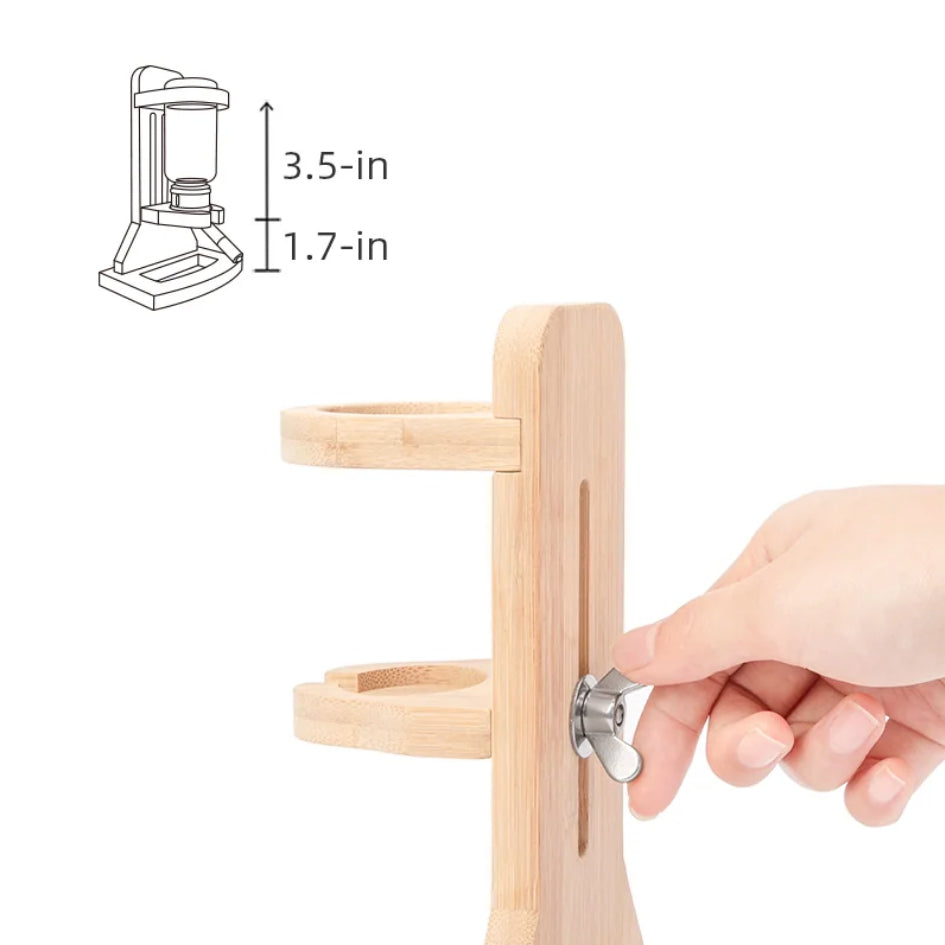 Niteangel Water Bottle Stand with Glass bottle for Small Animal Pet & Hamster, Rodents