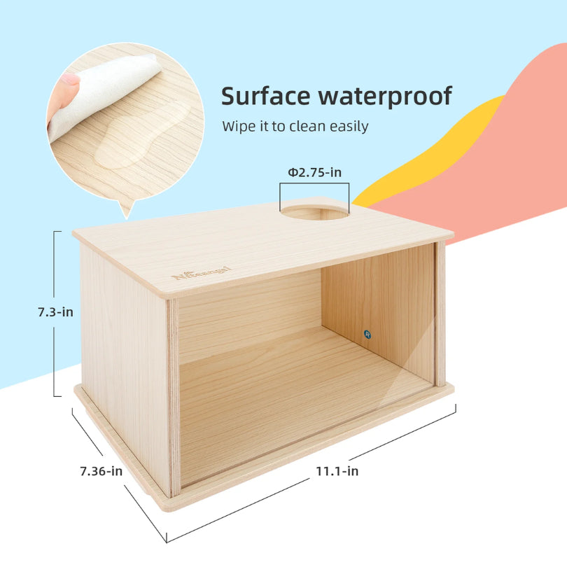 Niteangel Visible Hamster Brown Natural Digging Box for Small Pets