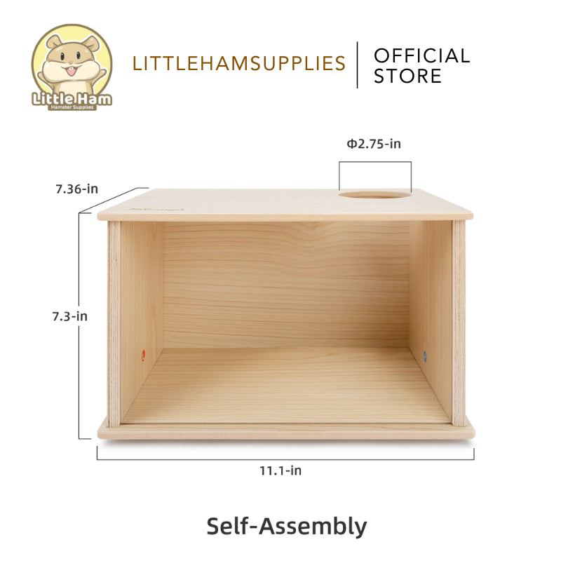 Niteangel Visible Hamster Brown Natural Digging Box for Small Pets