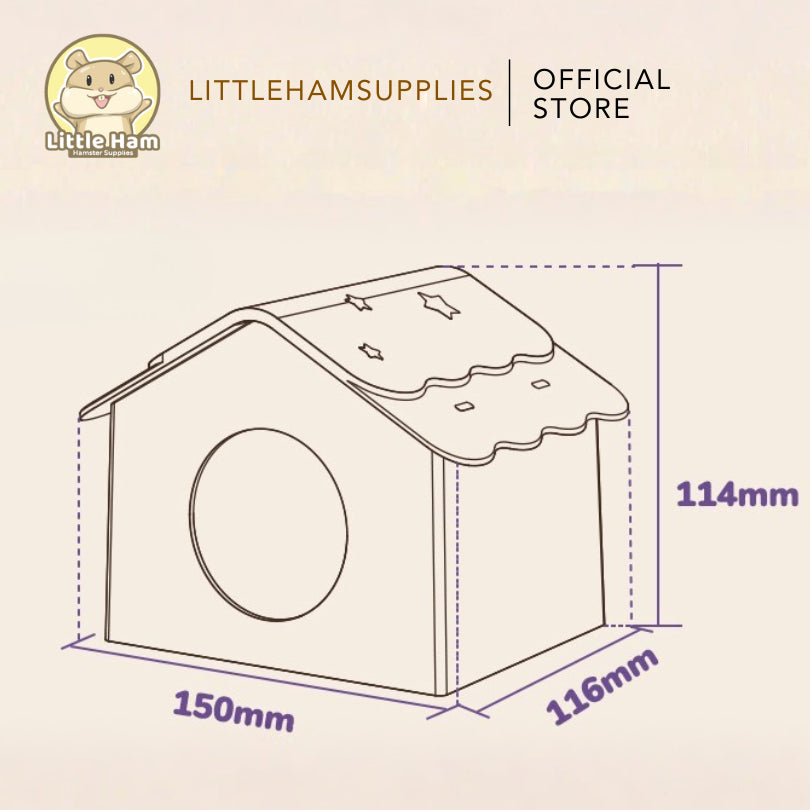 Tafit Starry Hamster Hideout for Small Pets