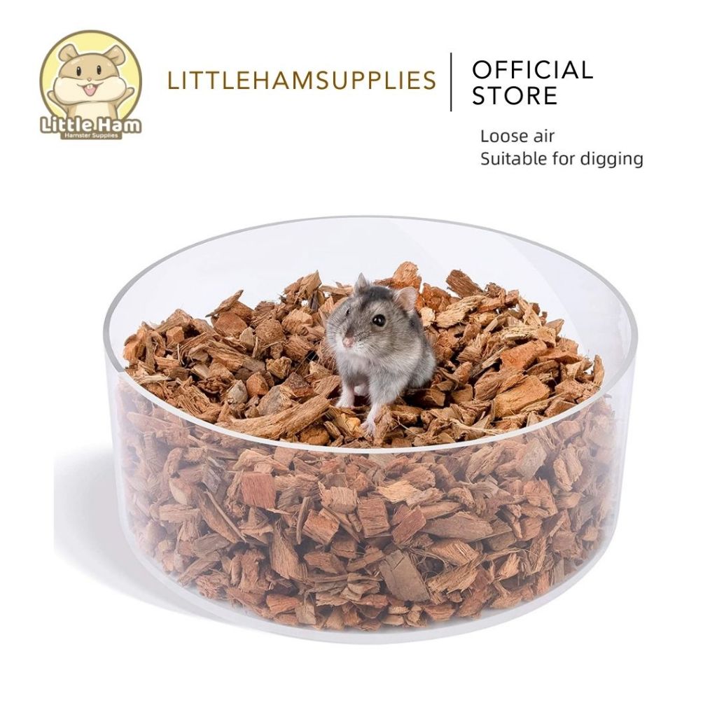 Niteangel 4L Coco Coir Chunk Chips Dry Digging Burrowing Substrate Bedding Hamster & Small Pets