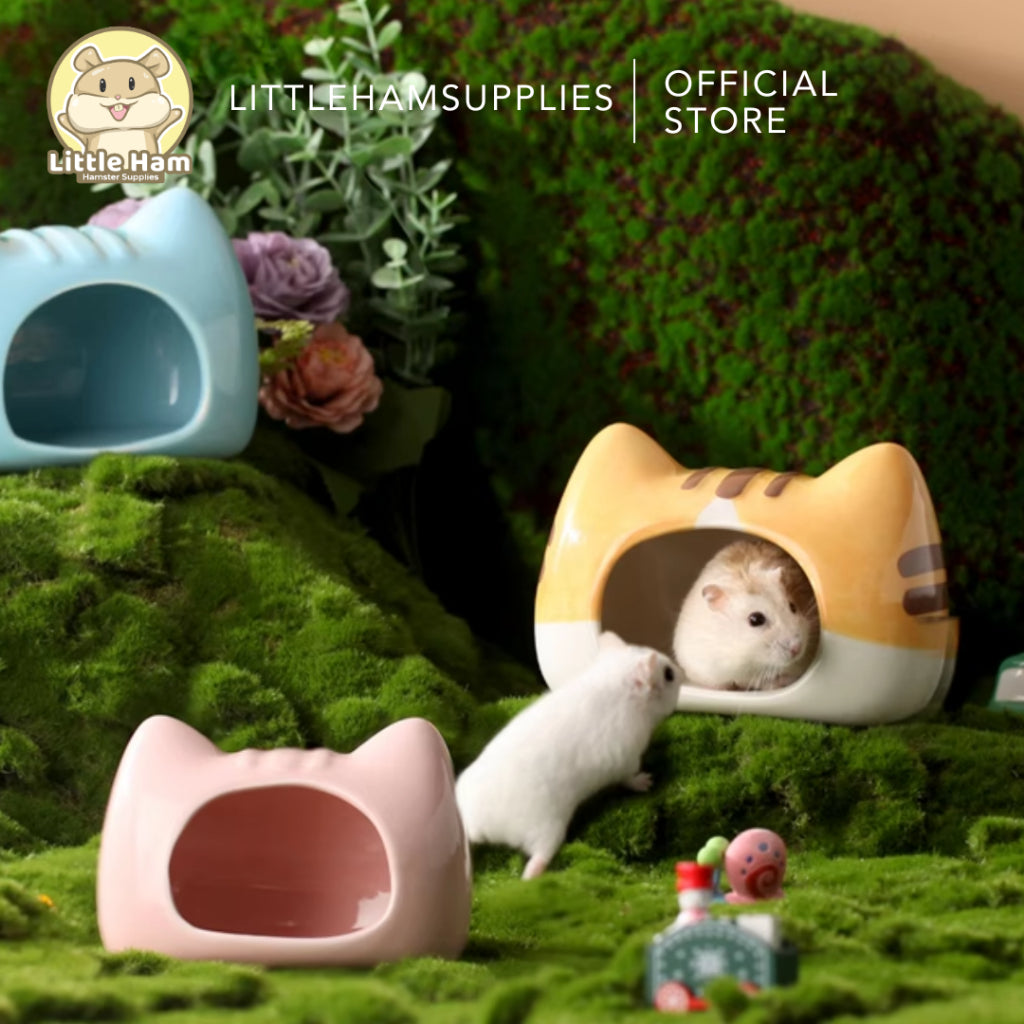 BUCATSTATE Meow House Ceramic Nest for small pets Hideout Ceramic