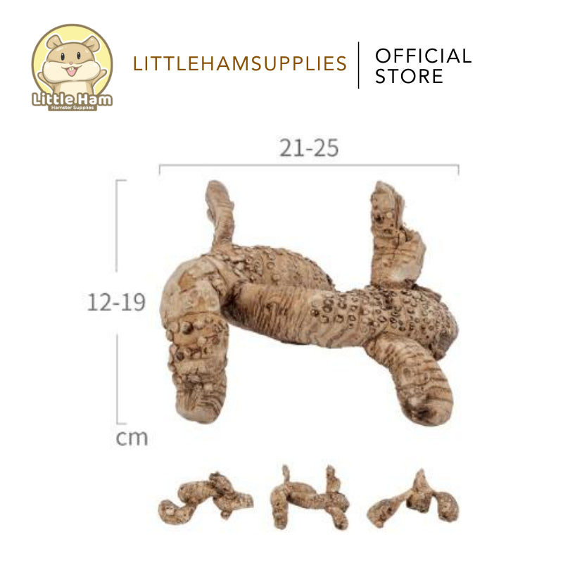 Niteangel Bamboo Roots Decoration for Small Pets Small and Big