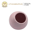 Ceramic Hideout for Small Pets Round Pink Design 9cm x 9cm x 9cm [LIMITED]