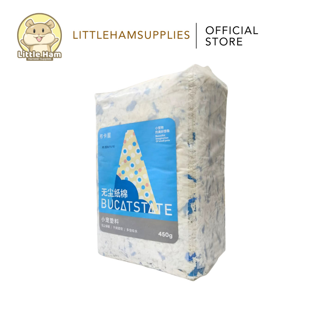 Bucatstate Small Animal Soft Paper Beddings White / Blue / Pink / Violet 450G