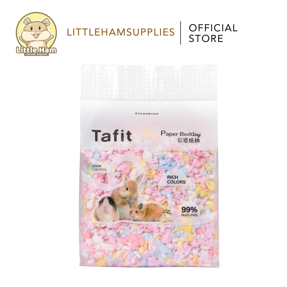 Tafit Colorful Paper Beddings Pulp 6L High Absorbent Colorful for small pets