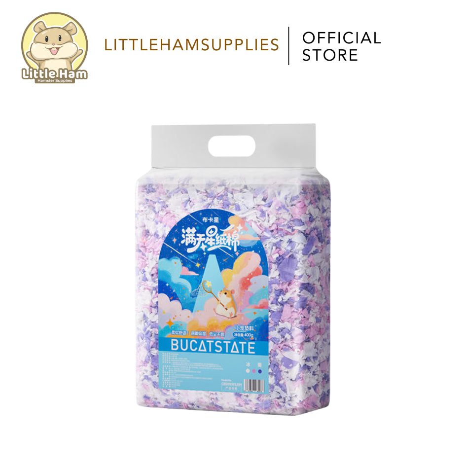 BUCATSTATE Natural Pulp Paper Beddings For Small pets High Absorbent