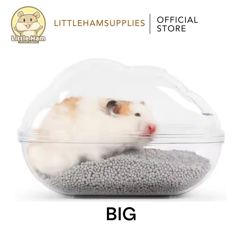 Transparent Sand Bath Tub Cloud Shape Big for small pets