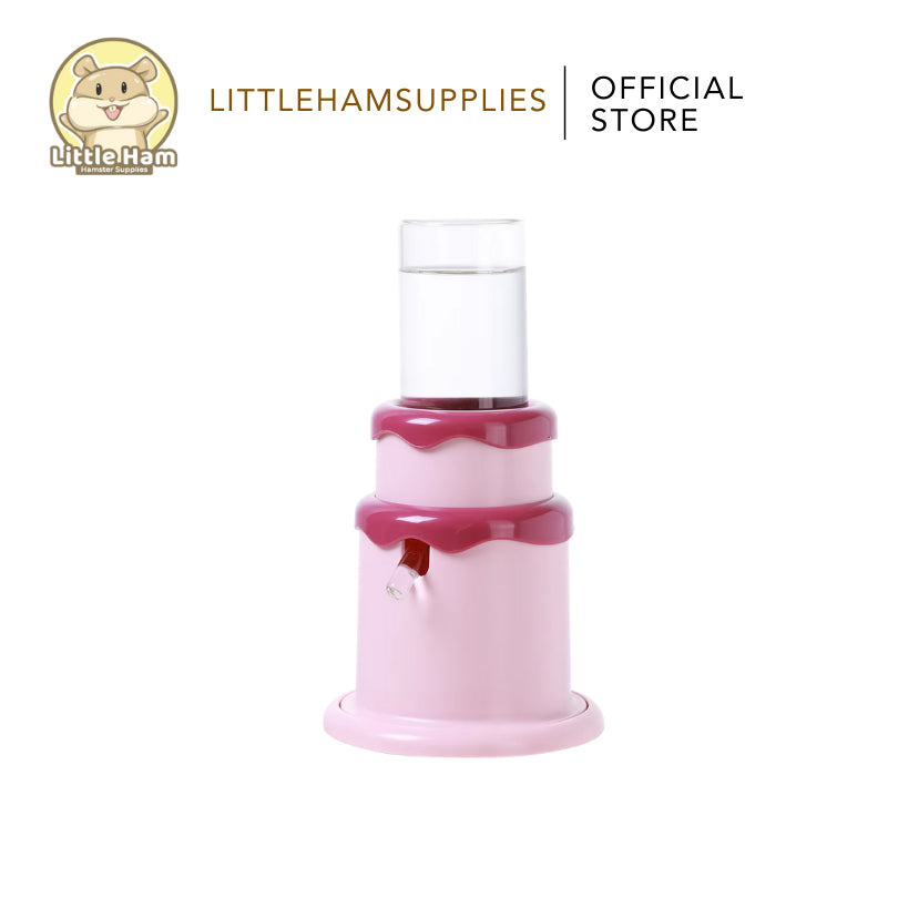 TAFIT Cake Cute Drinking Water Bottle Holder Set w/ PET material for small animal and Hamster