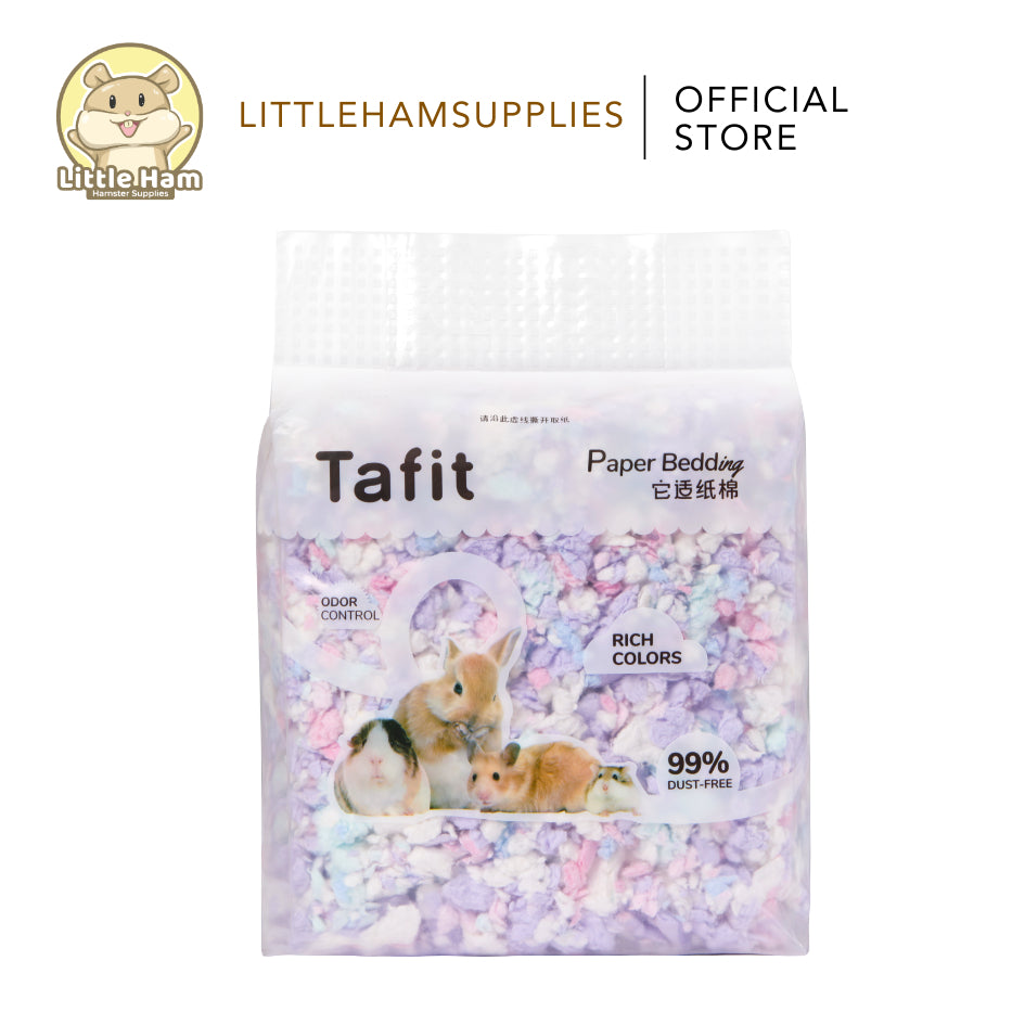 Tafit Colorful Paper Beddings Pulp 6L High Absorbent Colorful for small pets