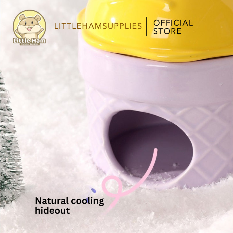 Tafit Ceramic Ice Cream Hideout for small Pets