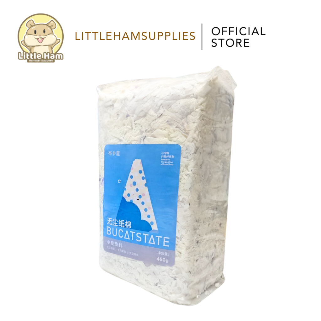 Bucatstate Small Animal Soft Paper Beddings White / Blue / Pink / Violet 450G