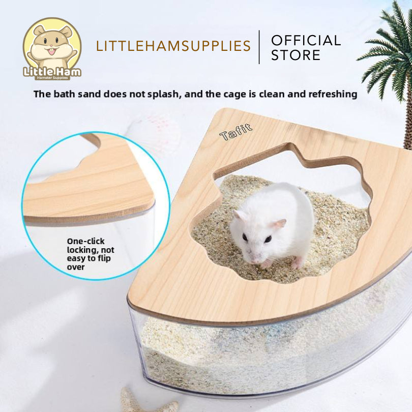 Tafit Corner Sandbox Shell Shaped for small pets