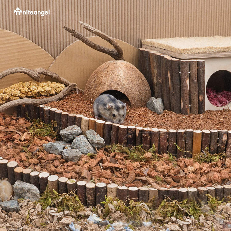 Niteangel 11L Premium Coco Peat Dry Digging Burrowing Texture Substrate Bedding Hamster & Small Pets